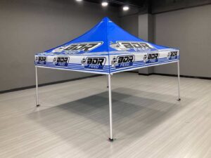 BDR Feed blue custom canopy tent