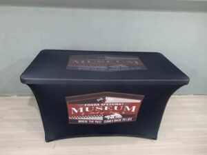 Fonda Speedway Museum stretch table cover