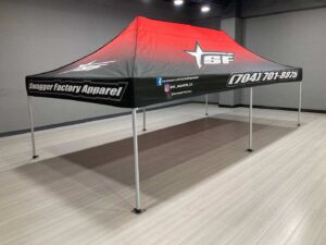 Swagger Factory Apparel red and black printed canopy tent