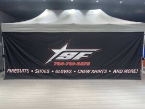 Swagger Factory full-color tent back wall