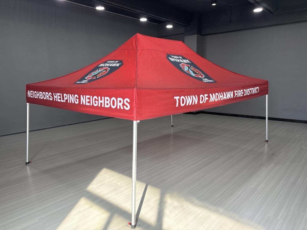 Town of Mohawk Fire District custom printed canopy tent